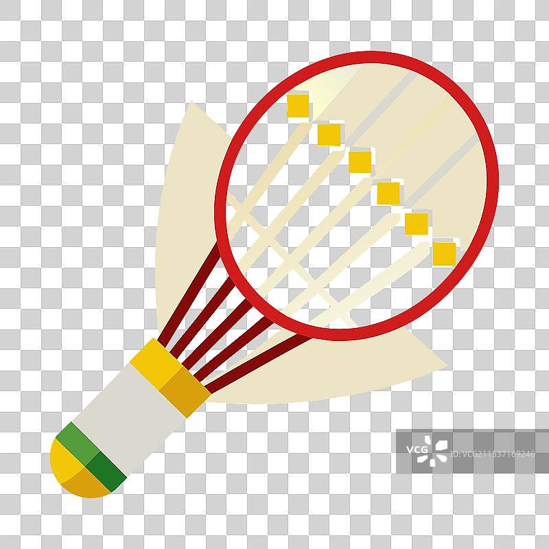 一只色彩斑斓的羽毛球准备好比赛图片素材