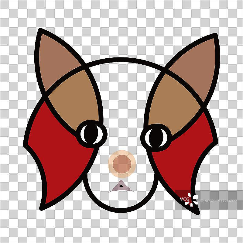 黄金比例猫咪标志图片素材