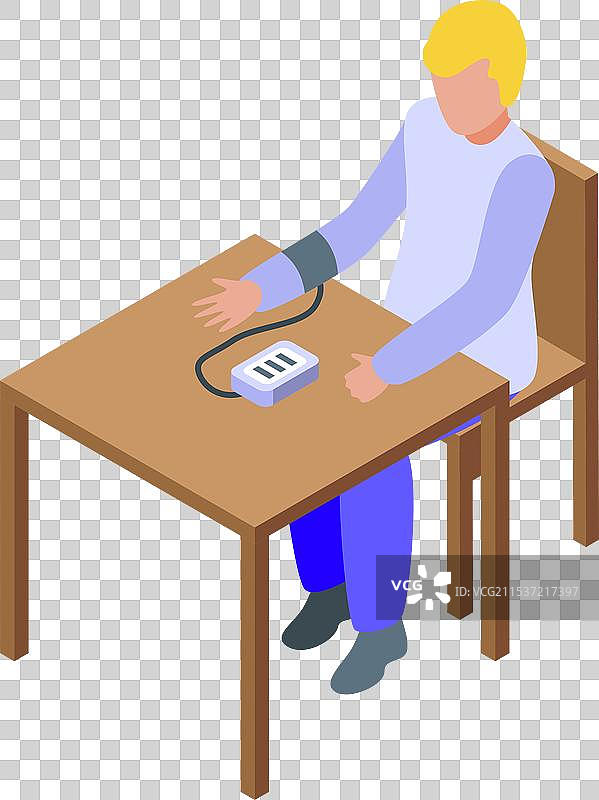 医生为患者测量血压图片素材