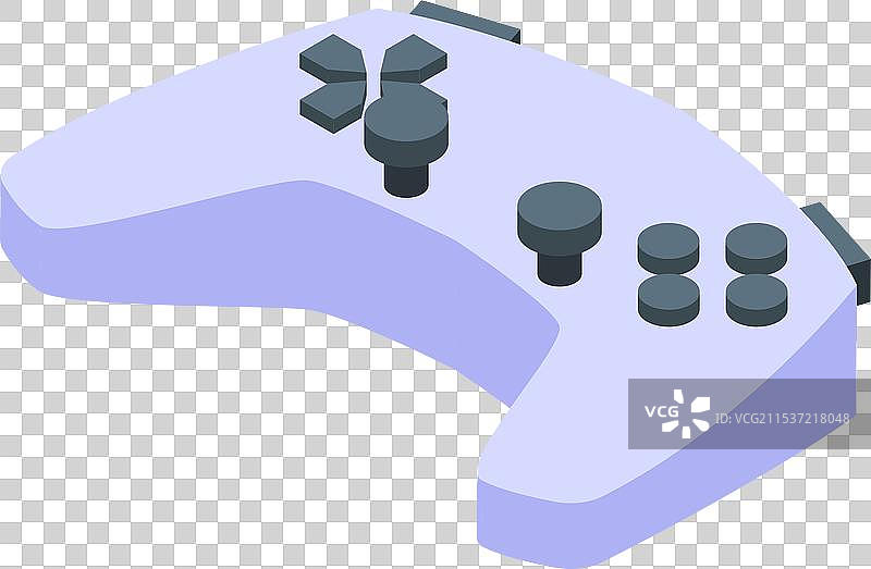 现代无线游戏手柄正在被使用进行游戏。图片素材