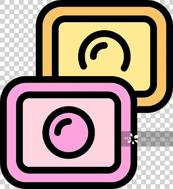 动作相机拍照图标表示图片素材