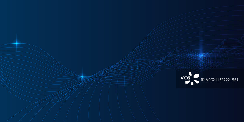 量子技术抽象蓝色背景人工智能图片素材