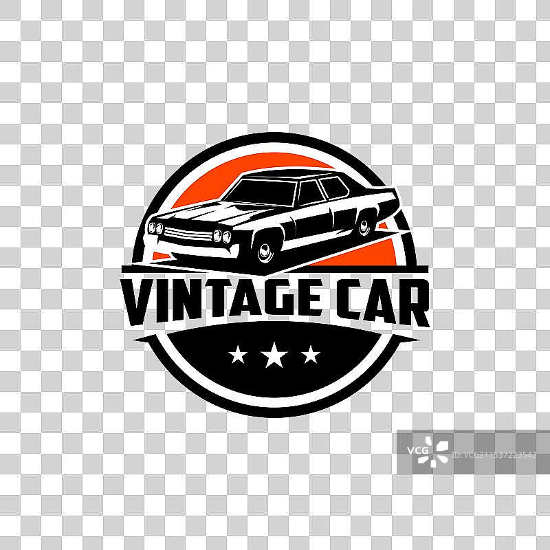 蓝色汽车轮廓在白色背景上孤立展示图片素材