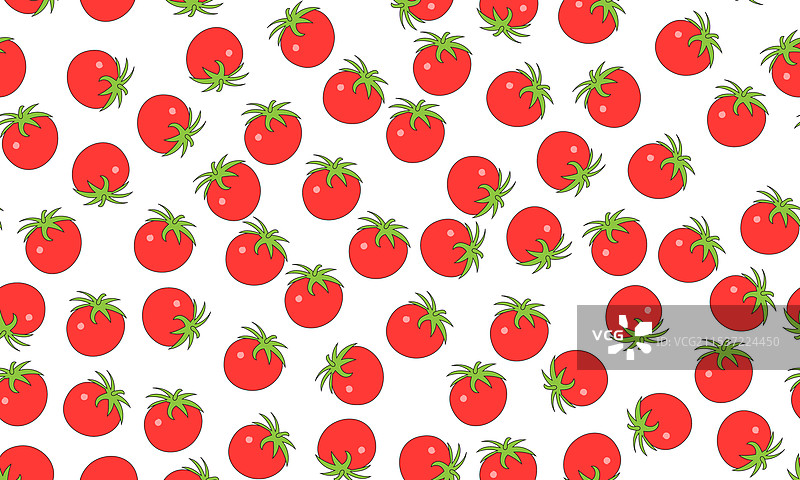 红色番茄的无缝图案图片素材