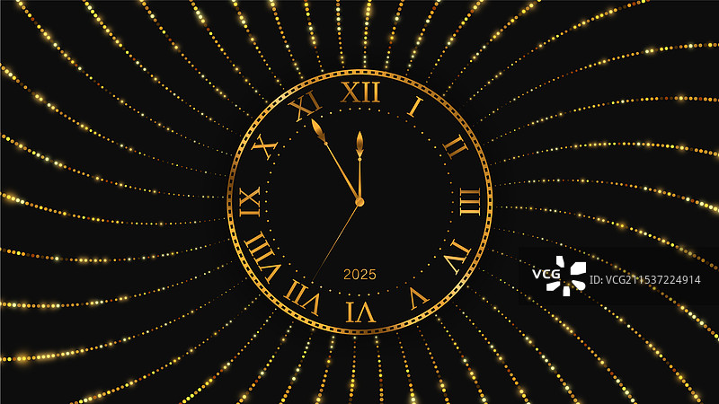 金表新年和圣诞节背景图片素材