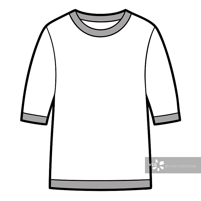 棉质平纹针织T恤时尚图片素材