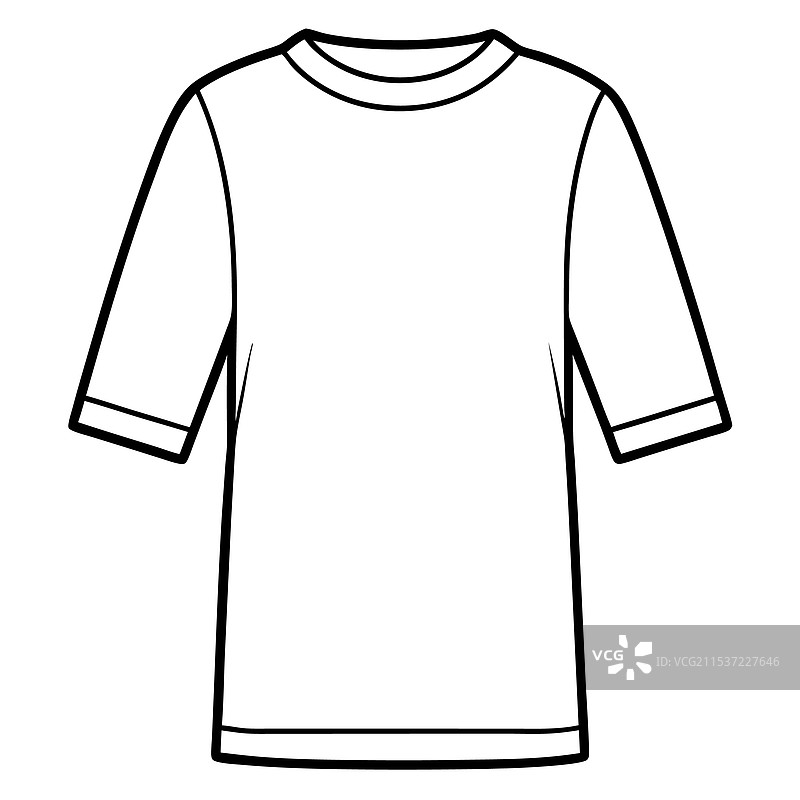 棉质平纹针织T恤时尚图片素材