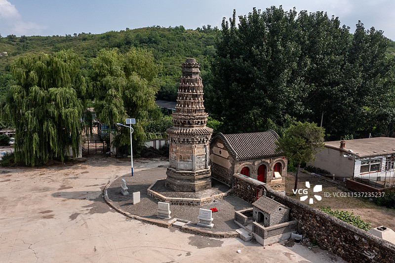 辽宁锦州凌海辽代班吉塔斑鸠塔图片素材