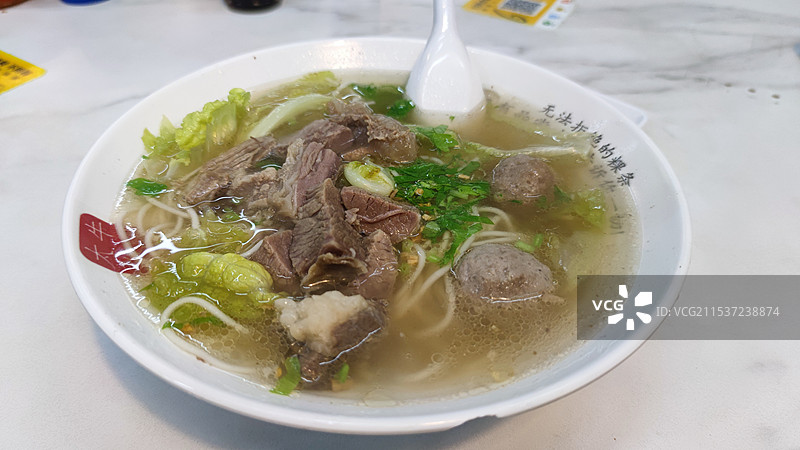 牛腩牛肉丸粿条图片素材