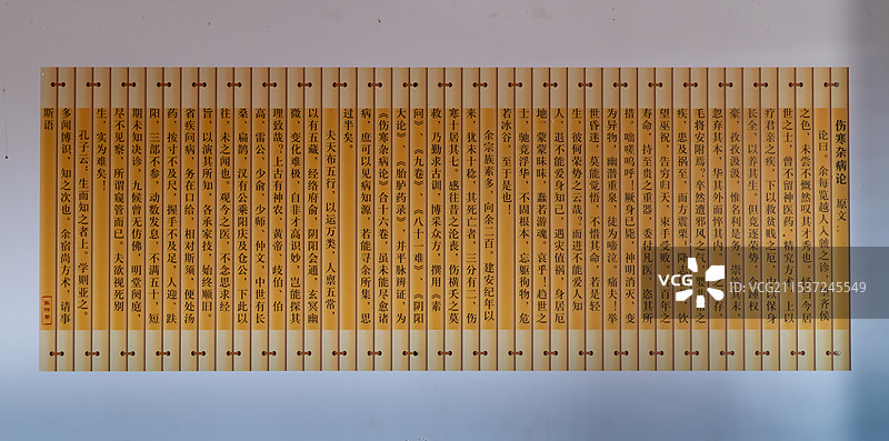 传统文化，张仲景伤寒杂病论，竹简图片素材