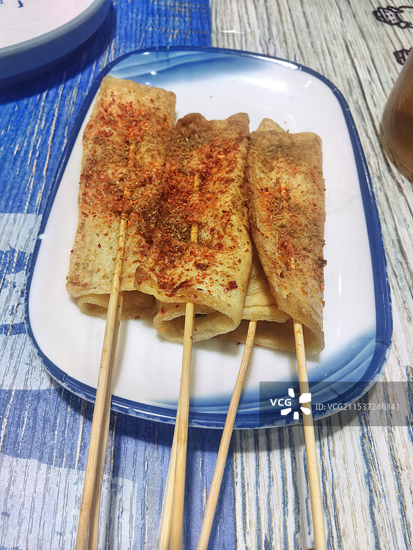 烤豆皮图片素材