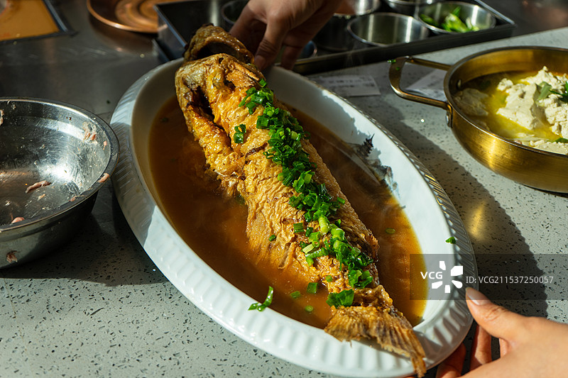 山西熬鱼图片素材