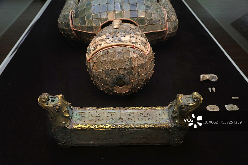 河北博物院大汉绝唱满城汉墓展刘胜金缕玉衣图片素材