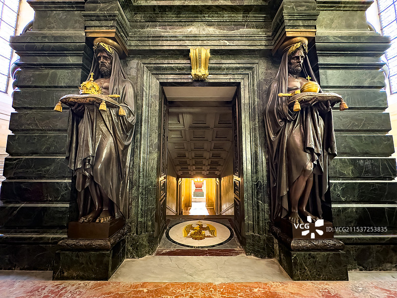 法国巴黎荣军院室内建筑图片素材