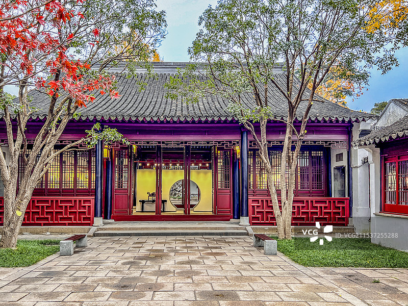 苏州环秀山庄景观图片素材