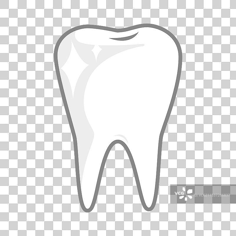 牙齿图像的口腔卫生符号图片素材