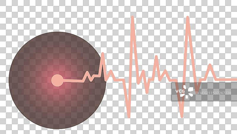 心波技术背景展示心脏图片素材