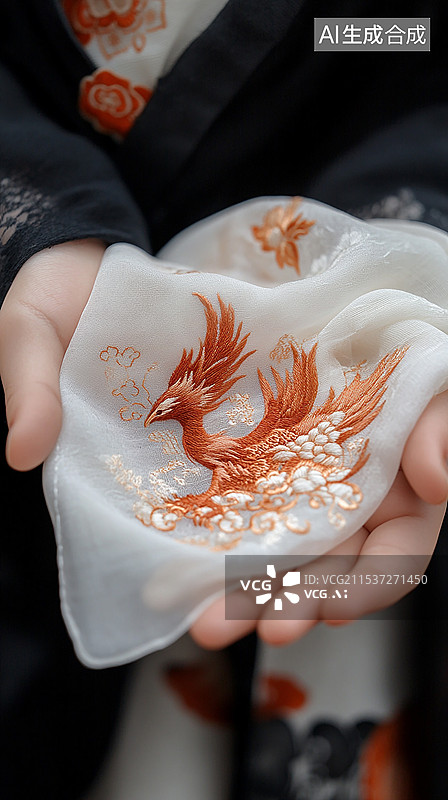 【AI数字艺术】手工刺绣图片素材