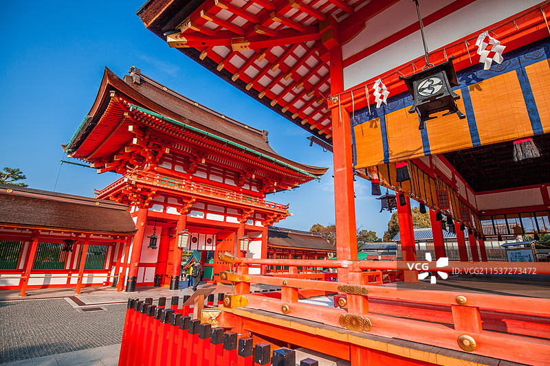 日本京都伏见稻荷大社图片素材