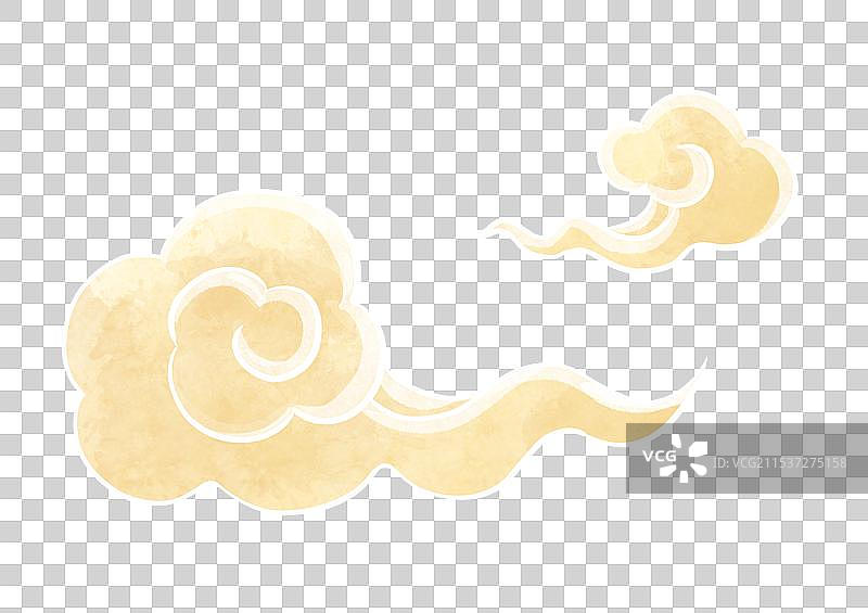 祥云中国传统文化装饰手绘插画元素图片素材