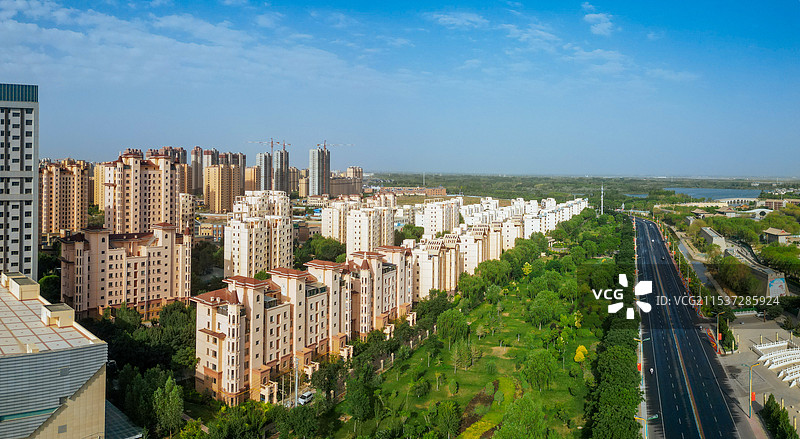 张掖 城市湿地博物馆 边塞竞技体育中心 湿地公园 甘州府城 玉水苑图片素材