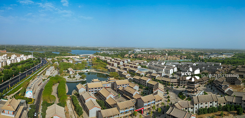 张掖 城市湿地博物馆 边塞竞技体育中心 湿地公园 甘州府城 玉水苑图片素材