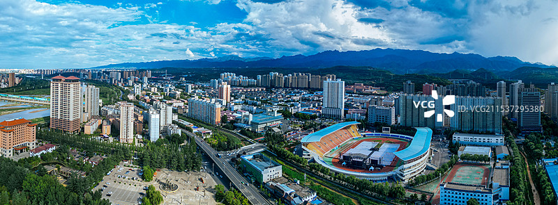 宝鸡 金台观 金台区 渭河公园 胜利大桥 人民公园 体育馆 金渭大桥 文化艺术中心图片素材