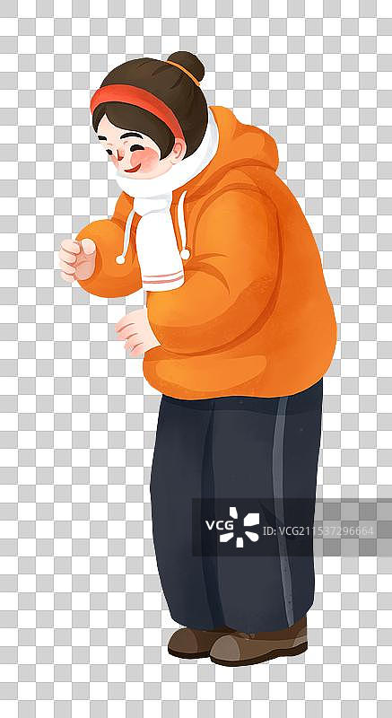 春节年俗插画腊月二十七赶大集买灯笼对联设计元素卖年货的人图片素材