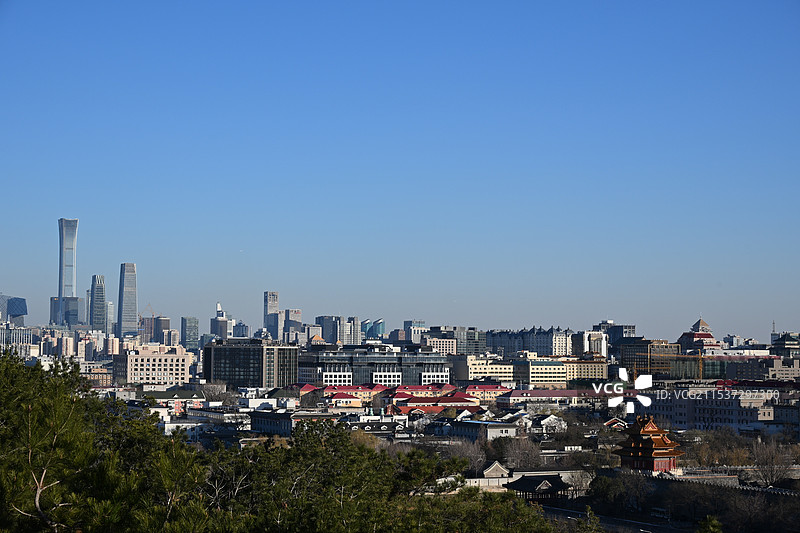 眺望北京图片素材