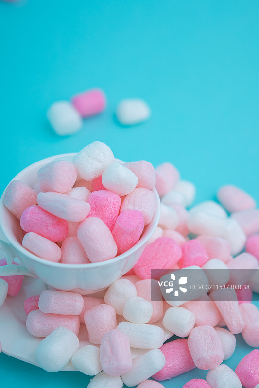 茶杯配粉色泡沫 糖果色 壁纸图片素材