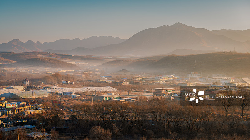 乡村早晨（大连瓦房店龙门汤）图片素材