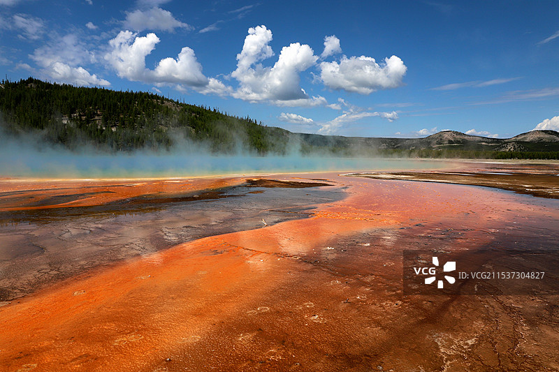 Grand Prismatic Spring 黄石大陵镜泉图片素材