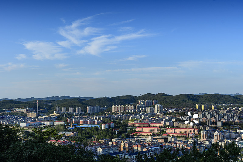 鸟瞰旅顺口（白玉山视角）图片素材