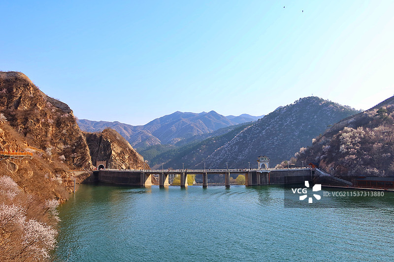 北京黄花城水长城夏季图片素材