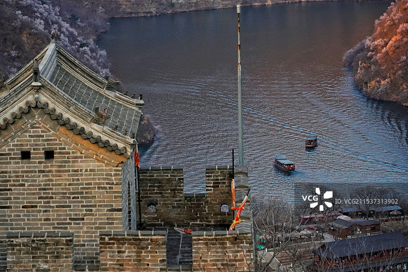 北京黄花城水长城夏季图片素材