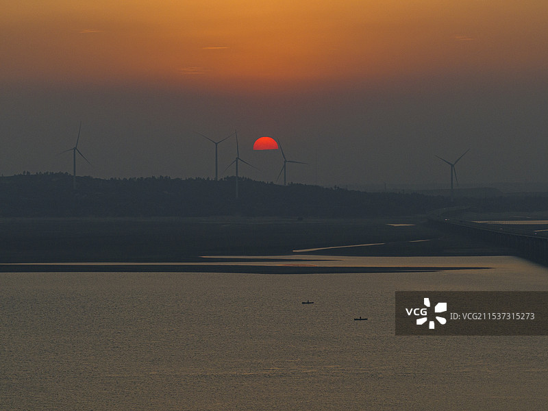 航拍江西省九江市都昌县风光图片素材