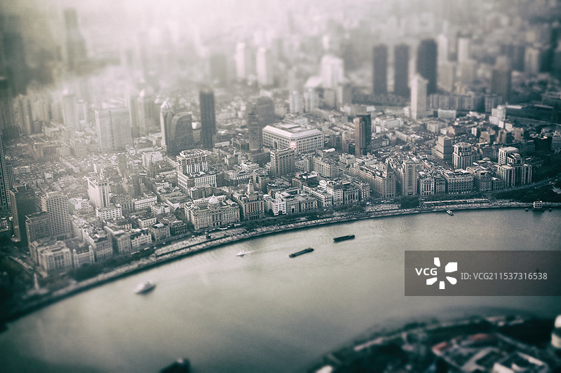 上海中心大厦上海之巅观光厅俯瞰整个上海图片素材