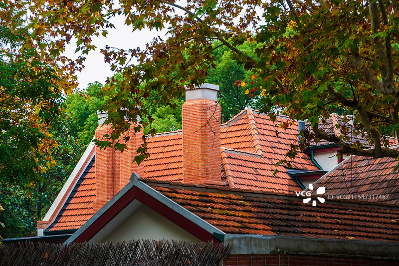 上海，武康路历史文化街区图片素材