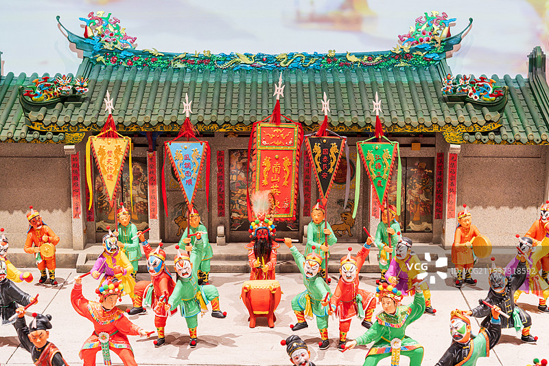 民俗馆展览的英歌舞表演活动图片素材