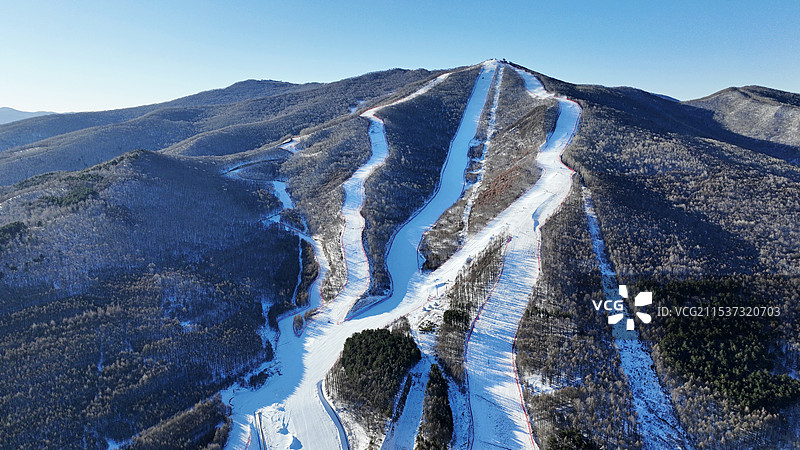 赤峰美林谷滑雪场图片素材