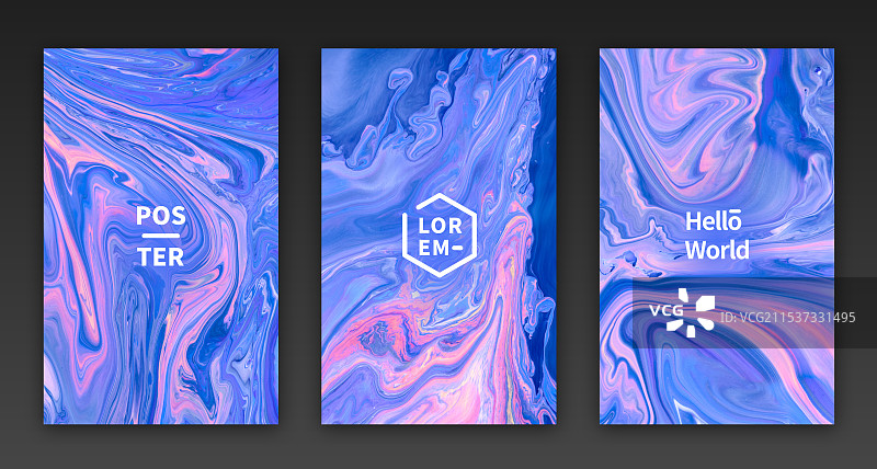 自然抽象流体艺术装饰海报图片素材