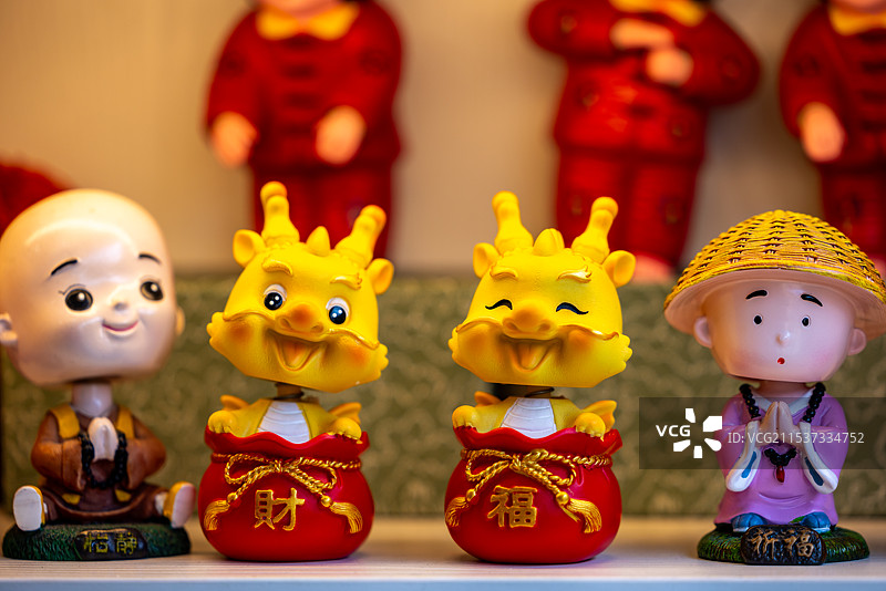 江苏省无锡市惠山古镇工艺品惠山泥人静物摄影图片素材