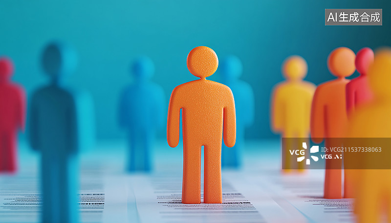 【AI数字艺术】3D小人偶，人力资源、选拔人才、情景模拟，候选人，背景调查，招聘考试，职业发展，潜力评估图片素材