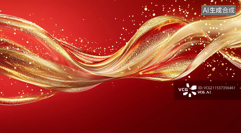 【AI数字艺术】红色背景图片素材