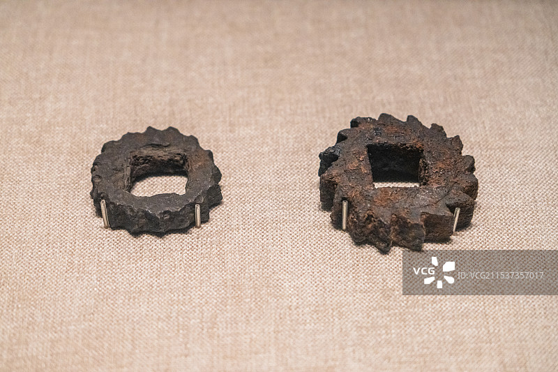 铁棘轮（汉）陕西历史博物馆藏 咸阳市礼泉县出土图片素材