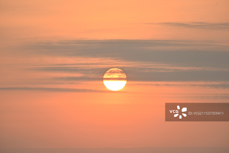 水墨画日出图片素材