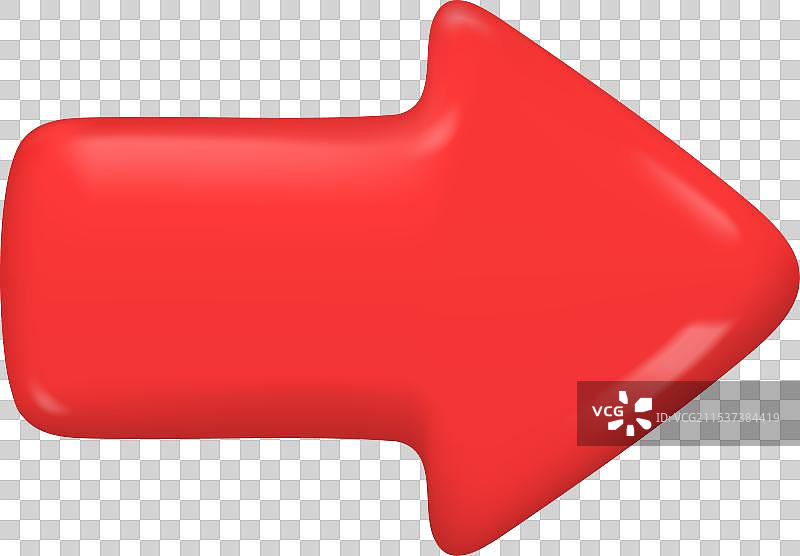 简单的3D红色箭头指示下一步路径图片素材