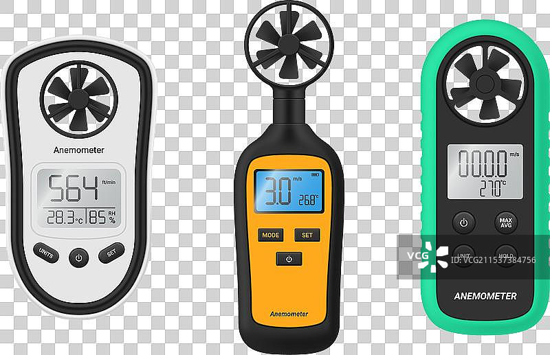 数字风速计测量设备图片素材