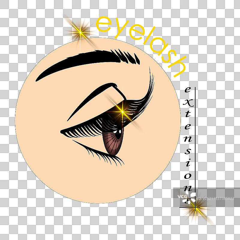 睫毛延长美容院横幅图片素材