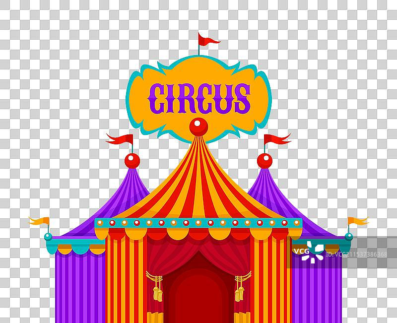 马戏团帐篷的入口图片素材
